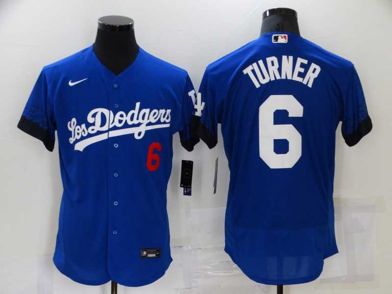 Dodgers 6 Trea Turner Royal 2021 City Connect Flexbase Jersey,We sell and wholesale Dodgers 6 Trea Turner Royal 2021 City Connect Flexbase Jersey on line form chian!